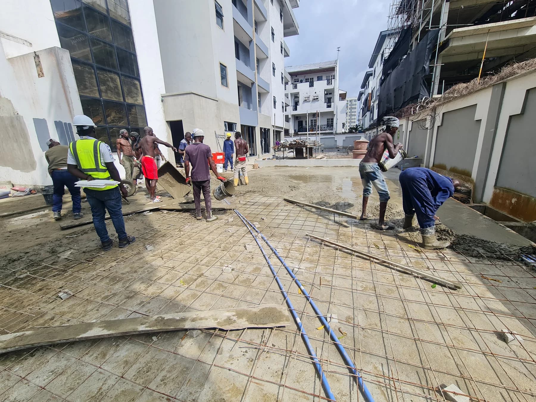 Construction work in progress