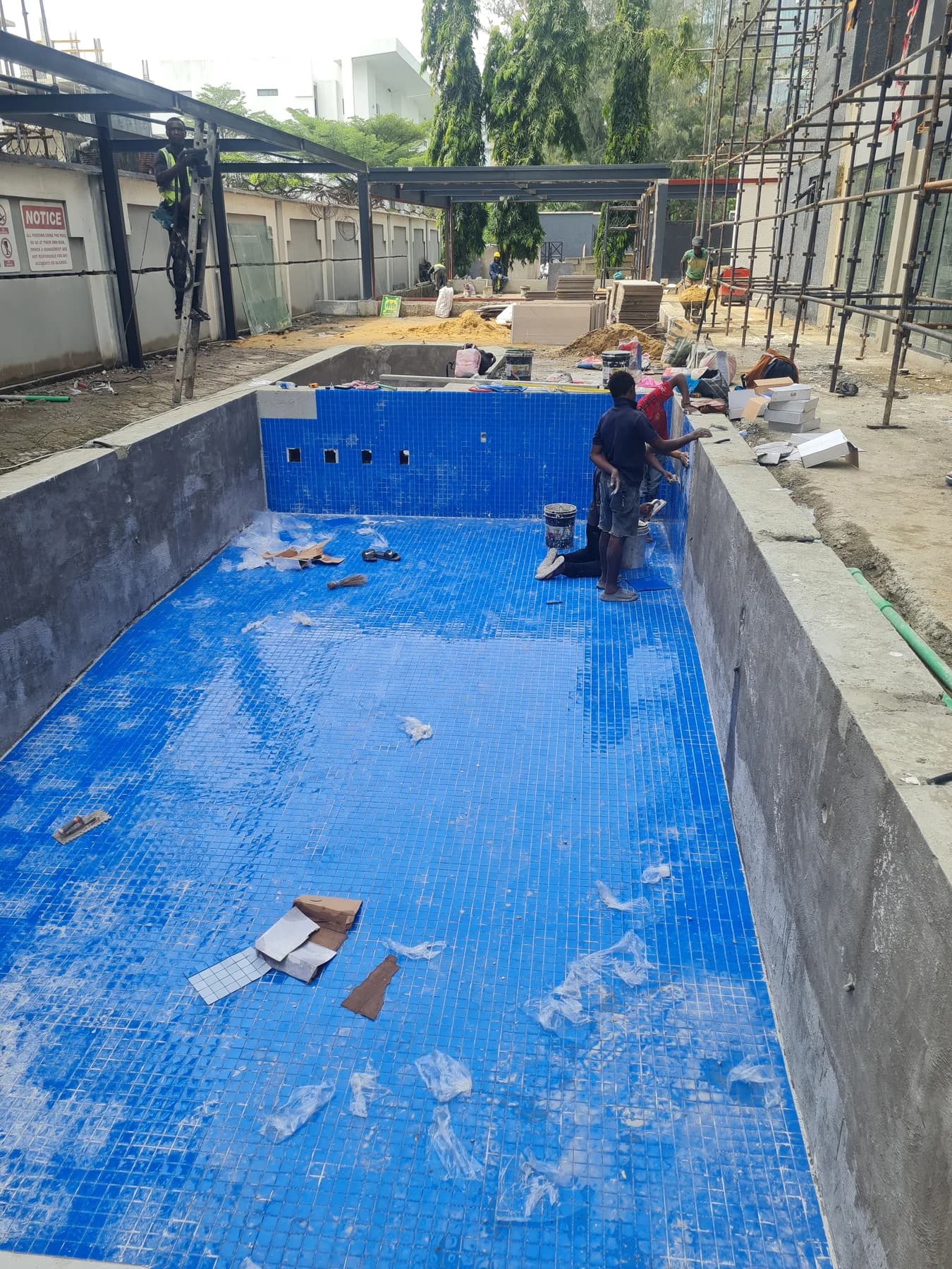 Construction work in progress