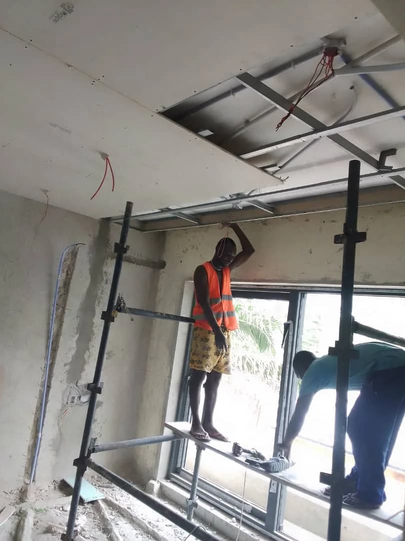 Construction work in progress
