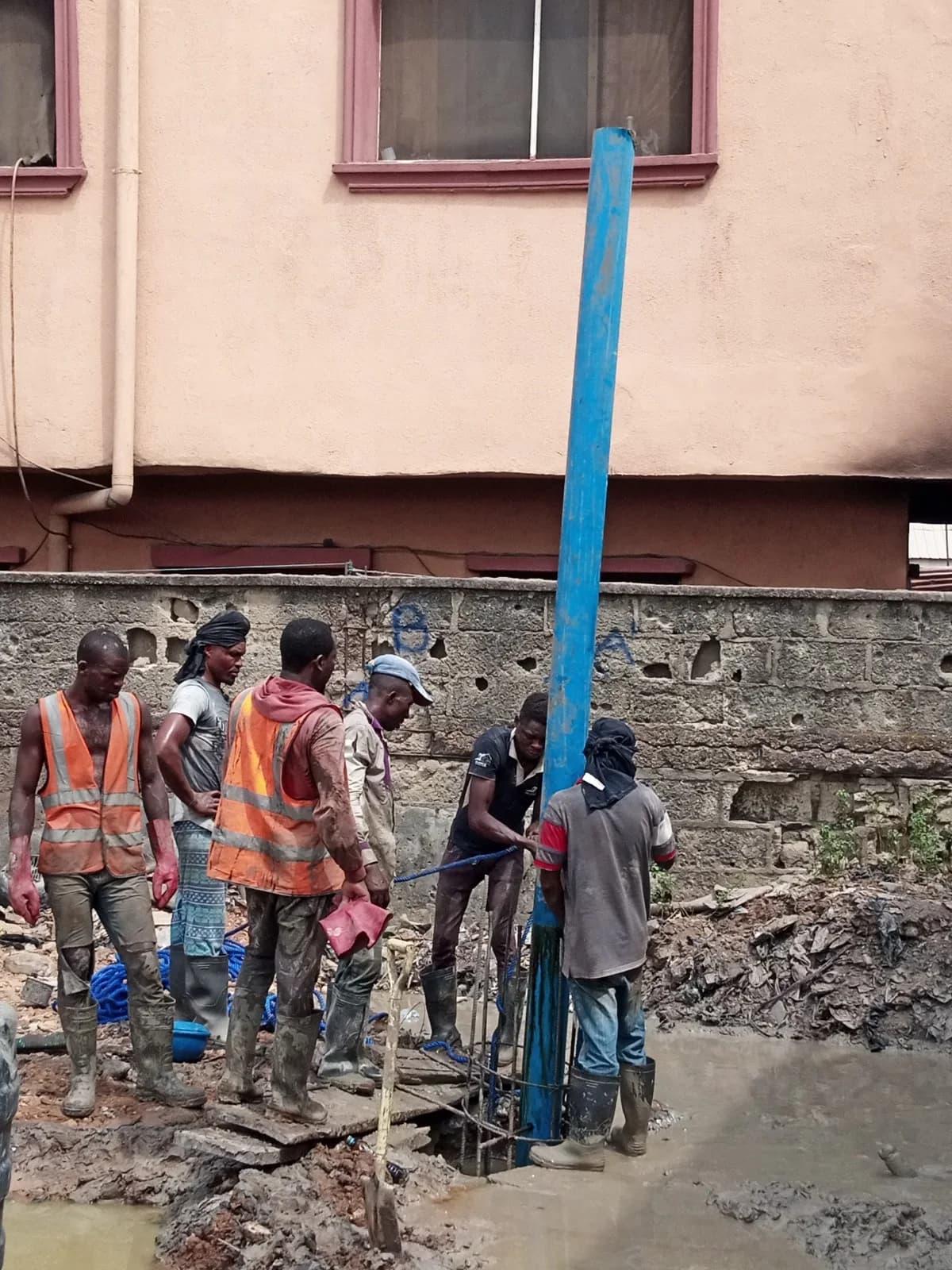 Construction work in progress